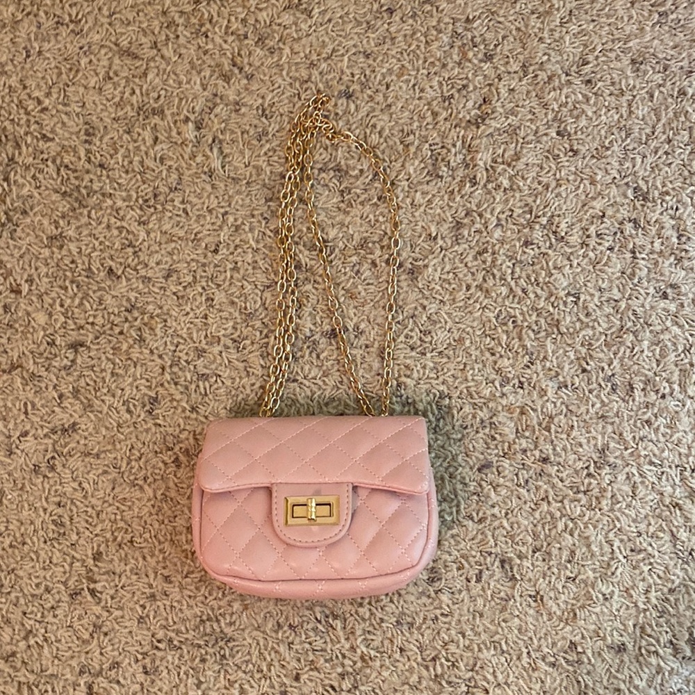 Pink mini purse